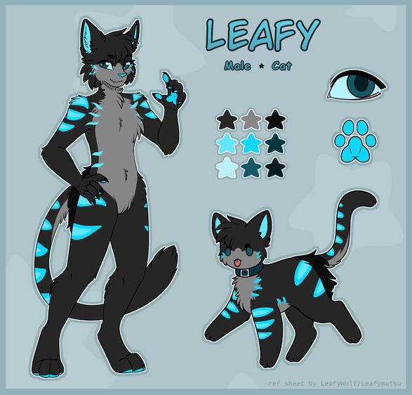 Preset 1: £85 (1 fullbody, 1 feral chibi, extra details)